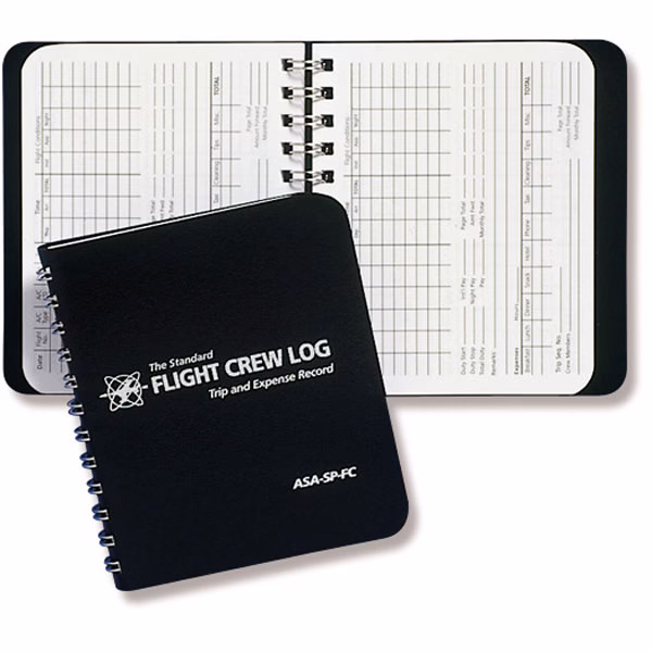 ASA Flight Crew Logbook 3.375 X 4.25 112Pgs