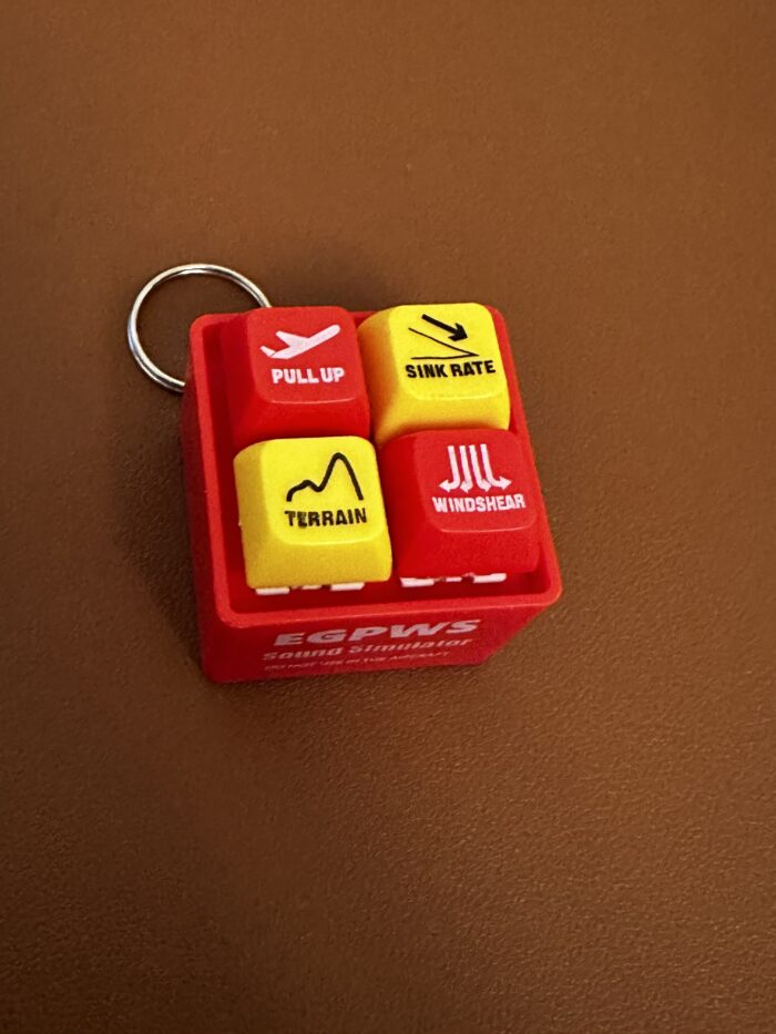 Pilot and Crew Alert Keychain EGPWS Aural Warning Sound Simulator