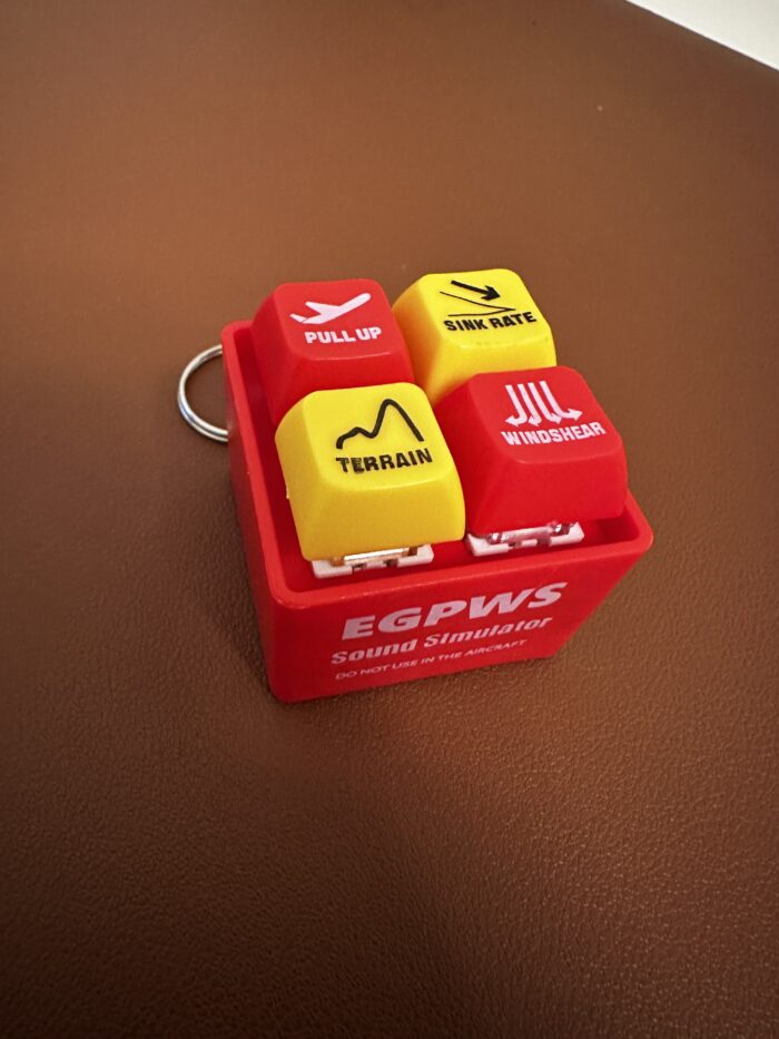 Pilot and Crew Alert Keychain EGPWS Aural Warning Sound Simulator