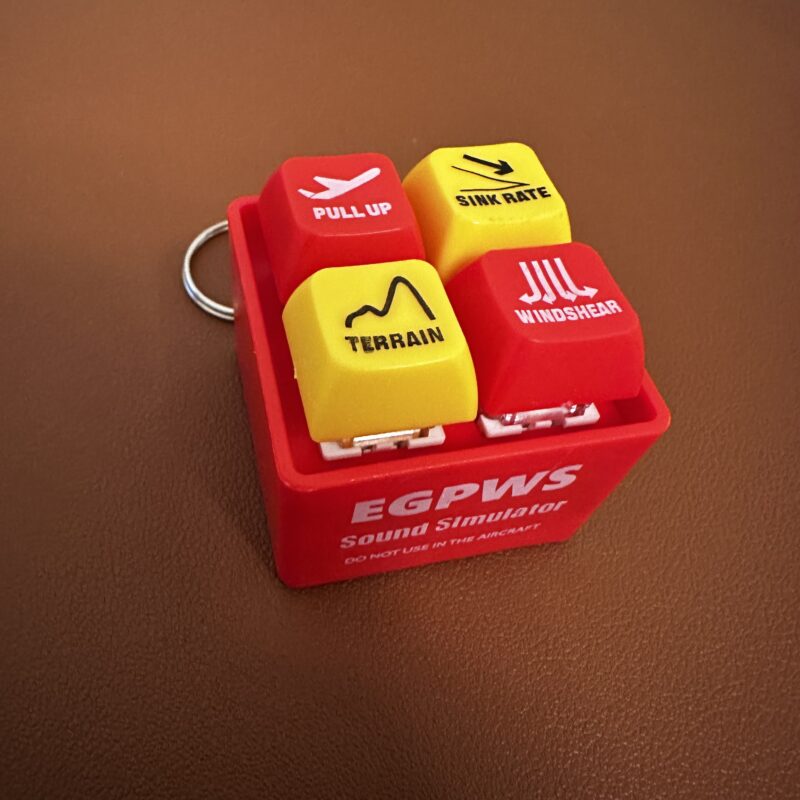 Pilot and Crew Alert Keychain EGPWS Aural Warning Sound Simulator