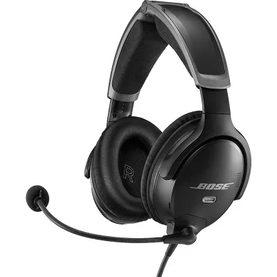 Bose A30 ANR Headset 6 Pin LEMO Plug Coil Cord without Bluetooth