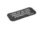 B-6707 PLACARD