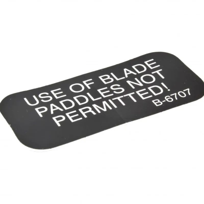 B-6707 PLACARD