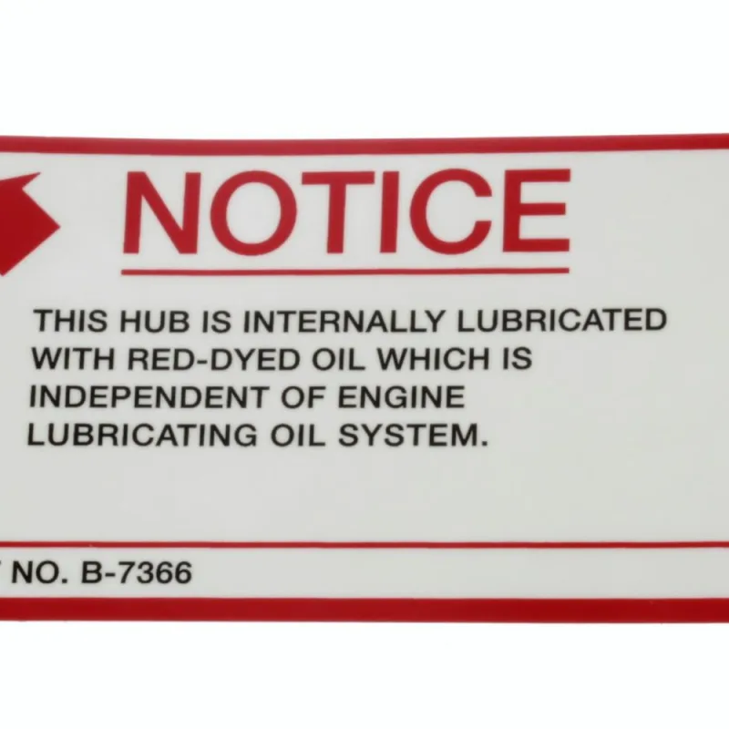 B-7366 DECAL