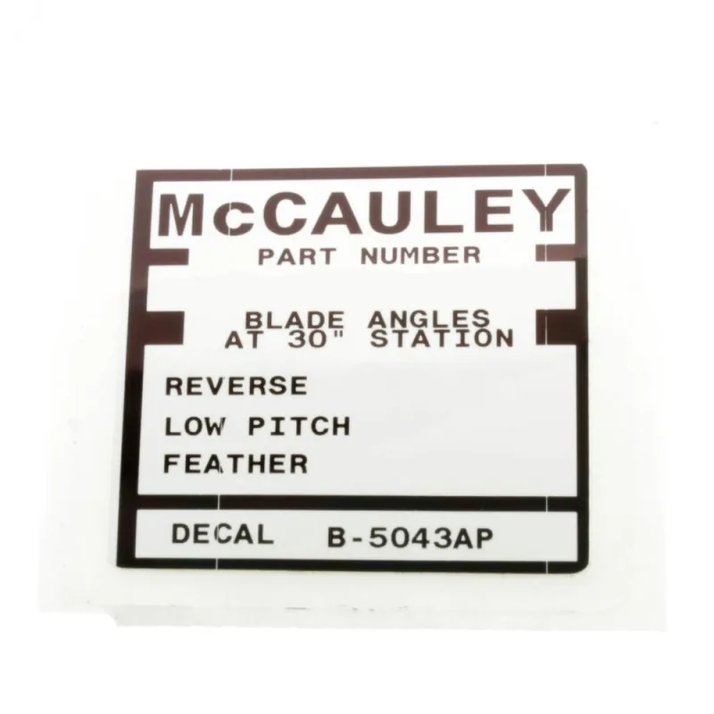 B5043AP DECAL