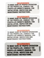 100062 LABEL WARNING