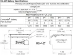 RG407 BATTERY SEALED SPA67