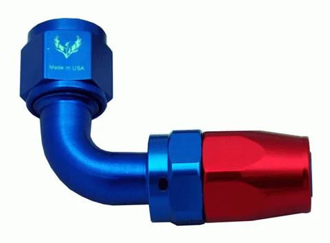 AN -6 Swivel Hose End 90 Degree – Black J690-3