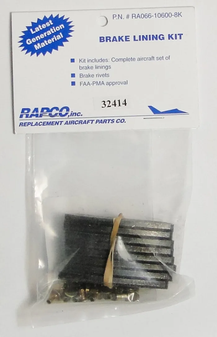 Rapco Brake Lining 4 Pack Kit RA66-105