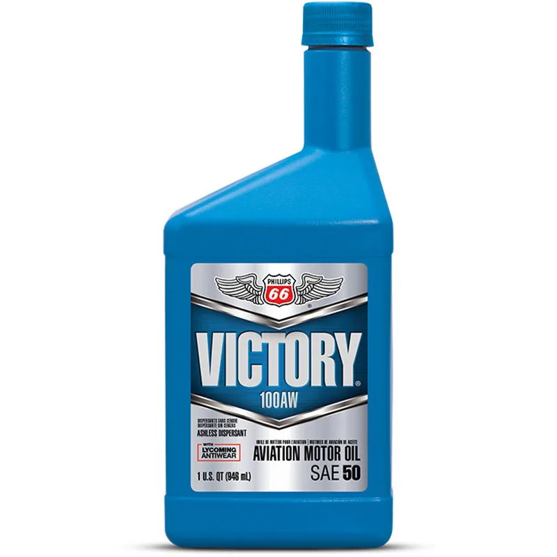 Phillips 66 Oil Victory Aviation 100AW SAE 50 – Single Quart