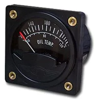 Westach 2-1/4 Square Oil Temperature Gauge 100-260F 2A9-2 Non-TSO