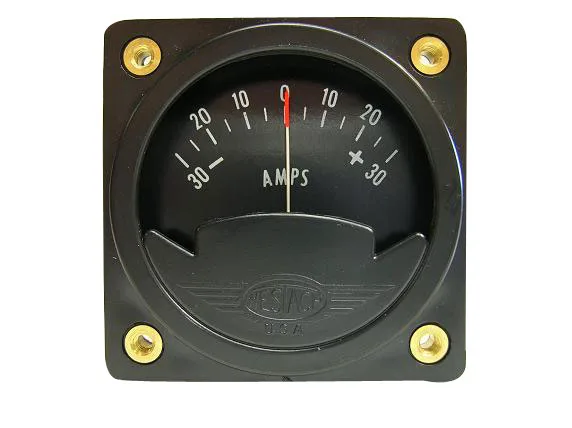 Westach 2-1/4 Square Ammeter -30-0-+30 With Shunt Non-TSO
