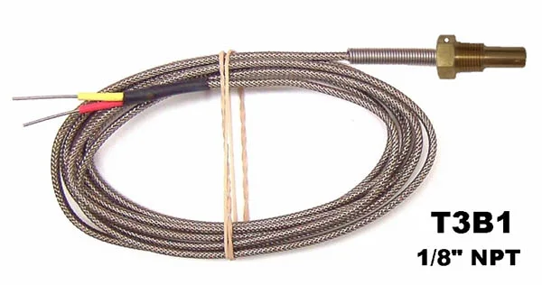 UMA T3B1 1/8 NPT TSO Type K Temperature Probe With 6 Lead