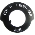 ACS Switch Plate Without Start A-2255-A1