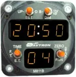 Davtron Model 811B-24 Lt 24 Hr Foot & Et Clock Black Faceplate User Selectable 12 Or 24Hr M811B-1 811B-1 M811B-12
