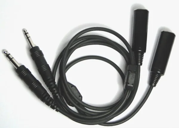 Pilot USA PA 77S Dual GA Stereo 20 Foot Extension Cable
