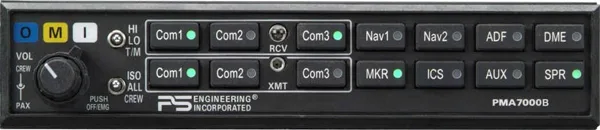 PS Engineering PMA 7000Bt Audio Panel W Bt Unit Only TSOD