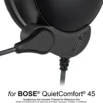UFlyMike – Harmony Aviation Kit (Sony Wh-1000Xm5 Left Side 2-Plug Harmony & Headphone Combo Case)
