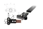 Two-Lug Plate Nut Drill Jig 1/4-28