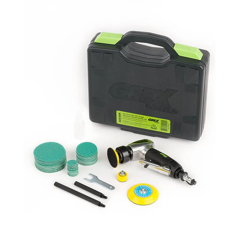 Grex 105 Degree Random Orbit Sander Kit – 1 2 And 3