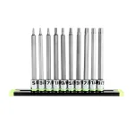 GRIPEDGE – 10-Pc 1/4 Drive Long SAE Hex Driver Set