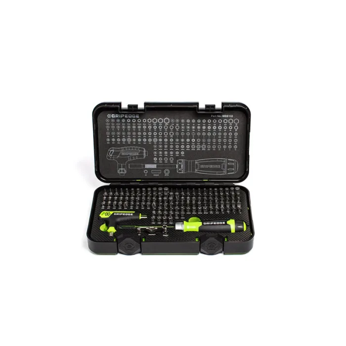 12-06642a → Somma Aero GRIPEDGE – 132-Pc Multi-Bit & Driver Set