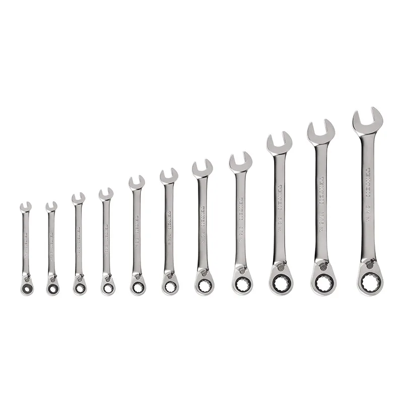 TEKTON – Reversible 12-Point Ratcheting Combination Wrench Set With Pouch 19-Piece (6-24 Mm) WRC94403