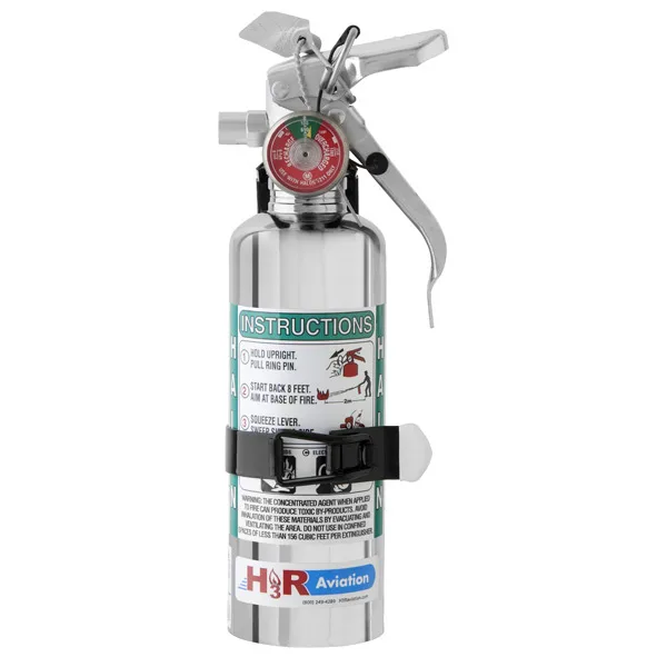 H3R Halon Fire Extinguisher 1211 Chrome +