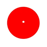 4-1/4 Red Plastic Plate