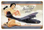 Pby Beautiful Metal Sign 18X12