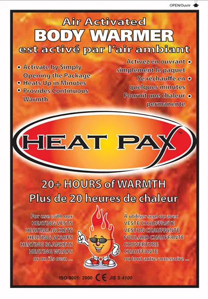 Heat Pax Air Activated Body Warmer