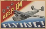 Keep Em Flying B2Y-2 Navy Postcard