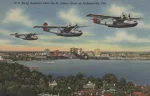 Jacksonville Navy Bomber Postcard