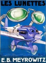 E.B. Meyrowitz Flying Goggles Postcard