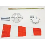 8X36 Orange & White Windsock Kit
