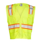 Kishigo Solid Front With Mesh Back Vest Med