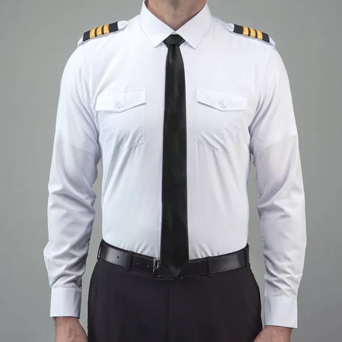 13-24823a → Somma Aero Flextech Pilot Shirt Long Sleeve – White Medium