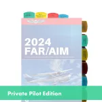 Tabs For FAR/AIM For Private Pilot License – VFR – 50 Tabs – White
