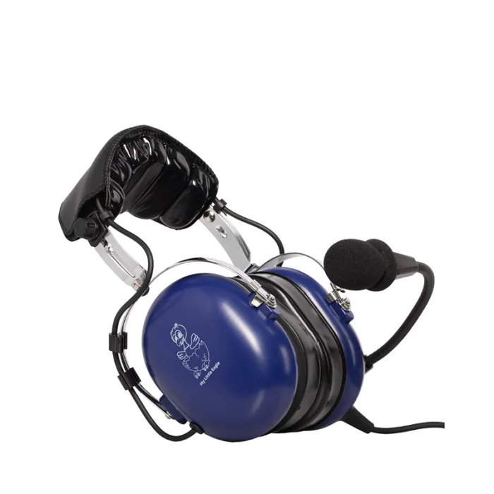 Hobbs Flyer Headsets Product Images - My Little Eagle Blue Right → Somma Aero My Little Eagle Youth Aviation Headset – Sakura Pink