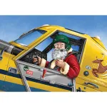Holiday Card – Yellow Agricultural Santa Aviation – 10 Pack