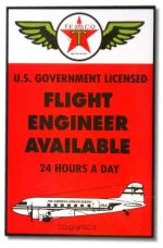 Texaco Flight Engineer Available Magnet