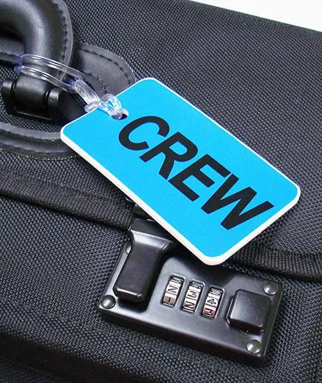 Gelflex Lt Blue Luggage Tag Dual Sided – Crew