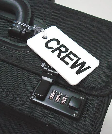 Gelflex White Luggage Tag Dual Sided – Crew