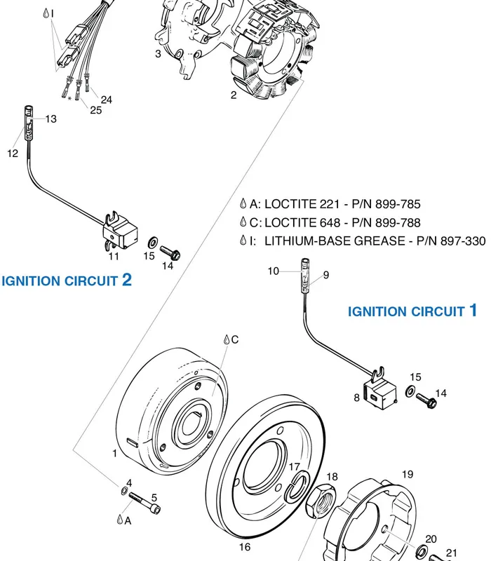 ROTAX 960-289 CABLE GROMMET 205/13