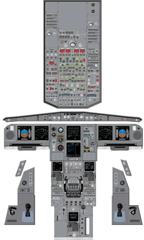 Aviation Training Graphics – Bombardier CRJ-200 Cockpit Poster