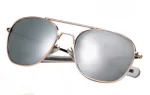 G.I. Type Pilots Aviator Sunglasses – Gold/Mirror