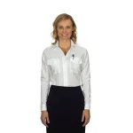 Aviator Pilot Shirt Women Long Sleeve 24 White