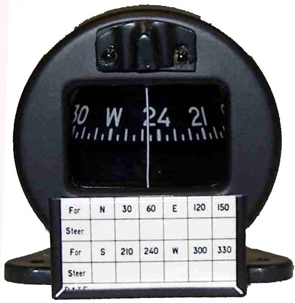 Falcon Pedestal Mount Compass 12V 24V Lit South Hem