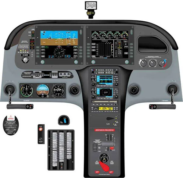 Aviation Training Graphics - Cessna 172M Cockpit Poster