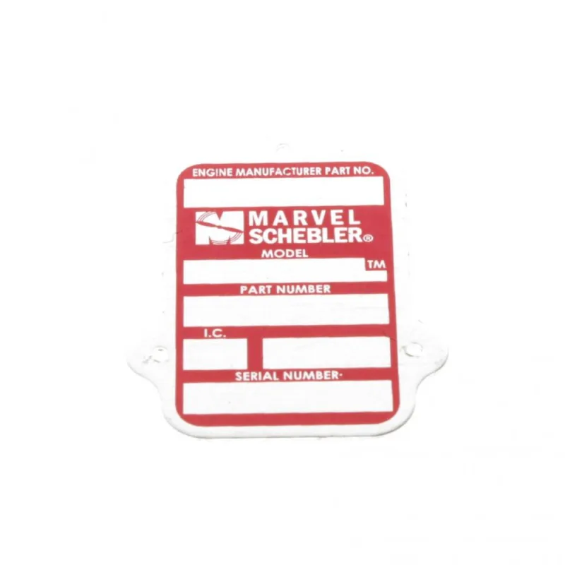 63B452 PLATE ID-RED MA4-5